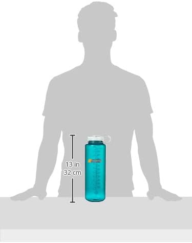 Nalgene Sustain Tritan BPA-Free Water Bottle Made with Material Derived from 50% Plastic Waste, 48 OZ, Wide Mouth, Trout