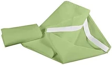 Pack of 12 Cot Sheet for Daycare Preschool Cot Bed -Polyblend Fabric with Corner Elastic Cots Sheets Fits On 22" X 52" Inches Size Toddler and Preschool Daycare Cot Sage 22 X 52 Size