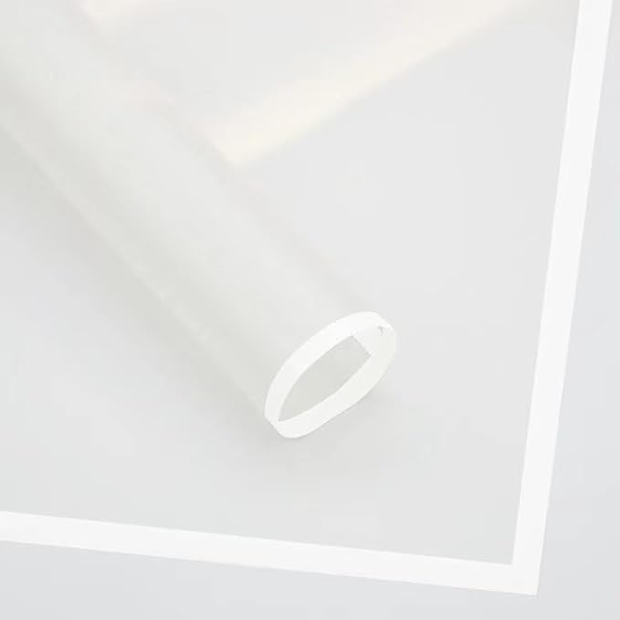 fondleadmiringly Flower Wrapping Paper, Flower Shop Paper, Waterproof Wrapping Paper, semi Transparent Wrapping Paper (1-white) 20 sheets