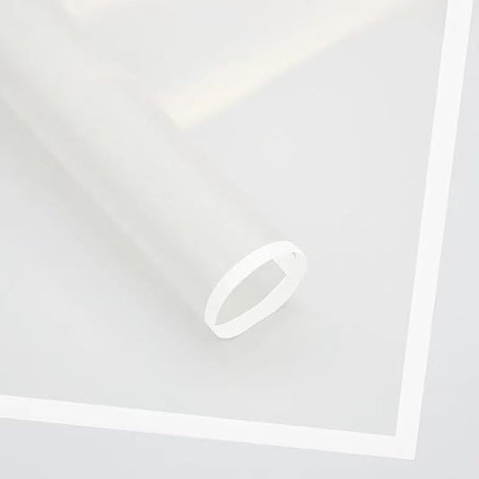 fondleadmiringly Flower Wrapping Paper, Flower Shop Paper, Waterproof Wrapping Paper, semi Transparent Wrapping Paper (1-white) 20 sheets