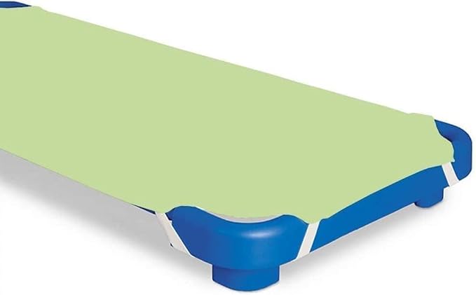Pack of 6 Cot Sheet for Daycare Preschool Cot Bed -Polyblend Fabric with Corner Elastic Cots Sheets Fits On 22" X 40" Inches Size Toddler and Preschool Daycare Cot Sage 22 X 40 Size