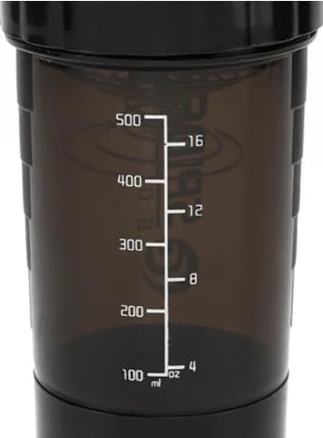 SPIDER Protein Shaker Bottles with Whisk, Leakproof Cap, and Storage Compartments for PIlls and Protein powder. (Red)