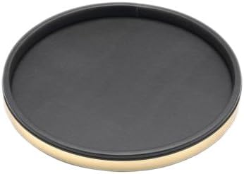 Kraftware Black with Polished Brass, 14"
