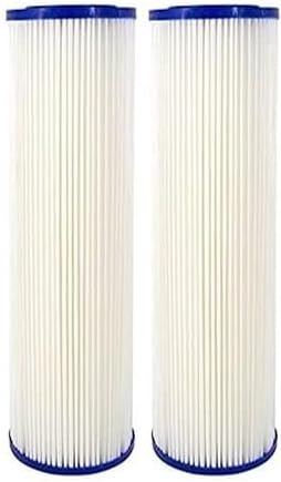 CFS – Whole House Replacement Water Filter Cartridges Compatible with EQ-304-20 & EQ-PFC.35 Models – Removes Bad Taste – 20" Replacement Filter Cartridge (2 Pack - Pleated Filter)