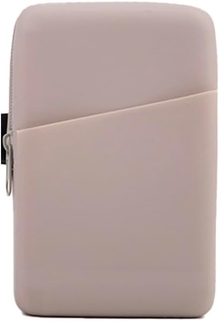 Water Bottle Pouch Silicone Gym Tumbler Accessories for Stanley Quencher Stanley IceFlow Simple Modern tumbler20 oz 30 oz 40 oz, with Pocket for Storage for Phone, Card, Key, Wallet (Khaki)