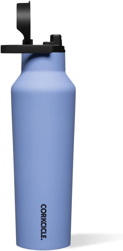 Corkcicle Sport Canteen Insulated Tumbler, Periwinkle, 20 oz – Reusable Water Bottle Keeps Beverages Cold for 25 Hours & Hot 12 Hours – Cupholder Friendly Tumbler with Screw-On Cap