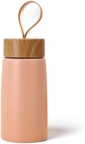 Insulated Bottle,Hot Water and Cold Beverages Last for Hours,Good for Biking,Backpacking,Camping, Office,Fits Most Car Cup Holders（280ML） (pink)