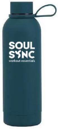 SoulSync Workout Essentials Thermal Water Bottle (Dark Green)