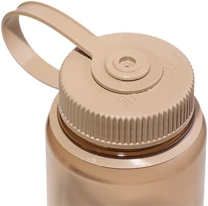 Nalgene Sustain Tritan BPA-Free Water Bottle Made with Material Derived from 50% Plastic Waste, 16 OZ, Wide Mouth, Mocha