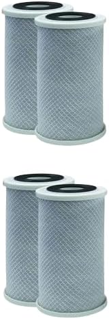 CFS – 4 Pack Carbon High Flow Water Filter Cartridges Compatible with HDX HDX4CF4 Models – Removes Bad Taste and Odor – Whole House Replacement Filter Cartridge – 5 Micron