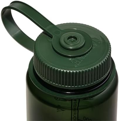 Nalgene Sustain Tritan BPA-Free Water Bottle Made with Material Derived from 50% Plastic Waste, 16 OZ, Wide Mouth, Jade