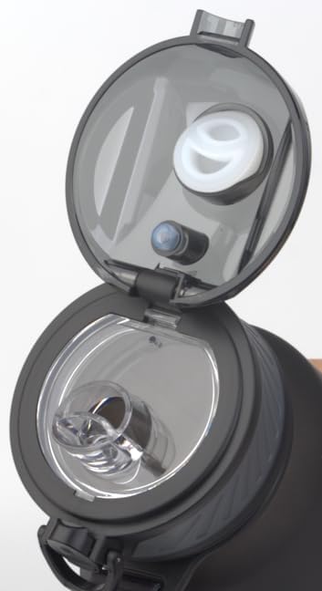 74 oz (2.2L) BPA-Free Tritan Water Bottle with Dual Direction Lid, Form Fitting Handle and Carrying Strap