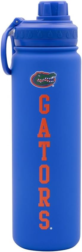 University of Florida Water Bottle - Blue Double Walled Stainless Steel 24 oz Keeps Drinks Cold or Hot