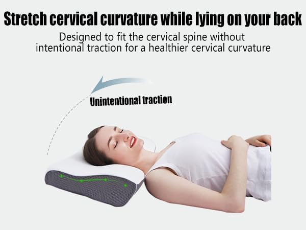 Cervical Anti Snore Pillows - Ergonomic Neck Support Pillow for Neck & Shoulder Pain Relief - Back,Stomach Sleepers,Cervical Neck Pillow,Memory Foam Pillows(Tencel Pillowcase-Normal Feeling)