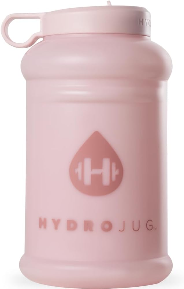 HydroJug - Water Bottle with Straw & Handle - 64 oz Half Gallon Jug - Leak-Resistant - BPA-Free