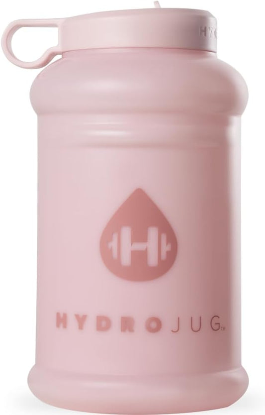 HydroJug - Water Bottle with Straw & Handle - 64 oz Half Gallon Jug - Leak-Resistant - BPA-Free
