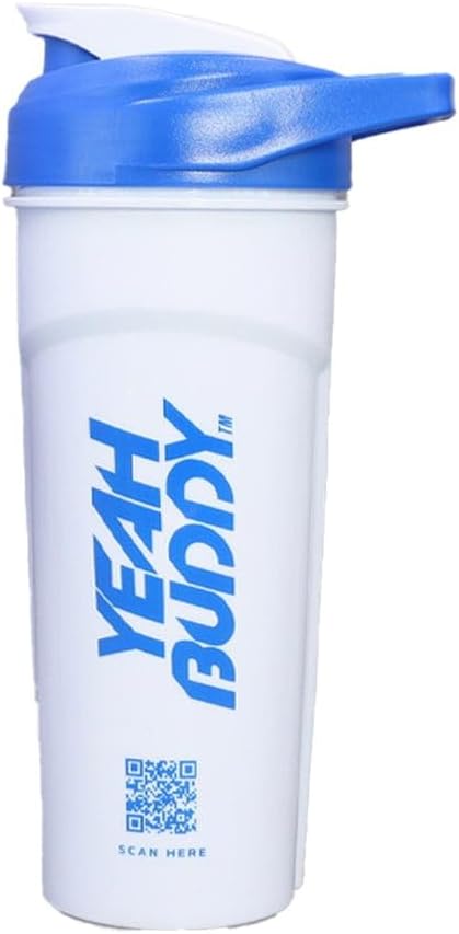 Ronnie Coleman Signature Series Protein Shaker Bottle with Wide Mouth Spout and Carry Loop, 24oz/700ml, by The Kings