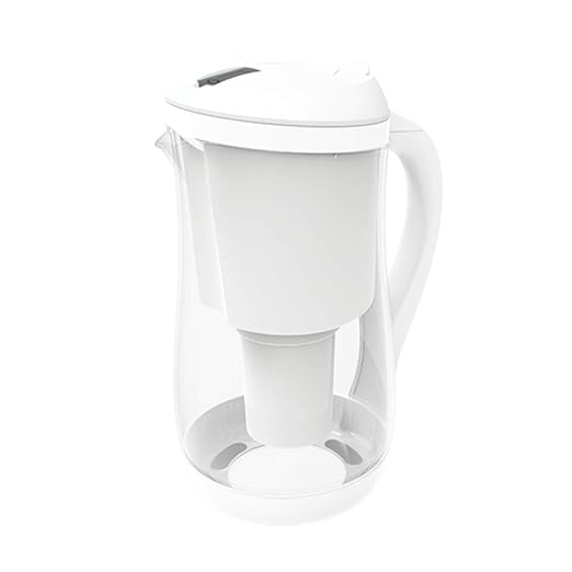 Gentoo Lite 1.5L Alkaline Water Filter Pitcher in White, 1 x Gentoo Filter Cartridge included