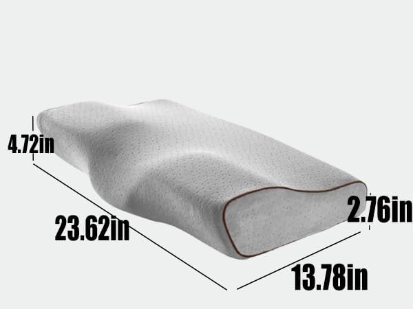 Cervical Anti Snore Pillows - Ergonomic Neck Support Pillow for Neck & Shoulder Pain Relief - Back,Stomach Sleepers,Cervical Neck Pillow,Memory Foam Pillows(Tencel Pillowcase-Normal Feeling)