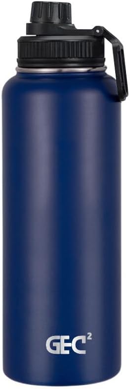 40oz Stainless Steel Water Bottles Leak Proof Vacuum Insulated Water Bottle Thermos Flask Sport Water Bottle (Deep Blue)