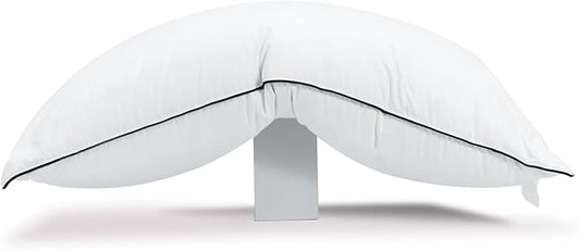 Hungarian Goose Down Pillow Queen Size, Ultimate Comfort 750+ Fill Power, 480 Thread Count 100% Cotton Shell, Luxury Bed Pillows for Sleeping - Queen (20" x 28")