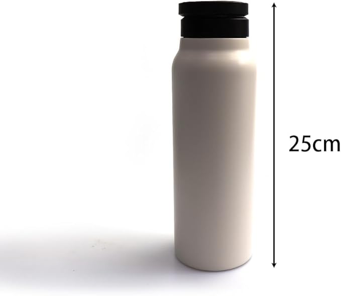 Insulated water bottle with magnetic mobile phone holder, stainless steel water bottle, with invisible magnetic stickers, suitable for various types of mobile phones, multi-angle rotation