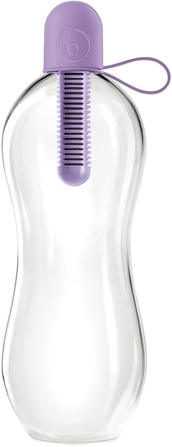 Bobble Classic Water Bottle, Filtered Water, BPA-Free Reusable Bottle, Soft Touch Carry Cap with Replaceable Carbon Filter for Sustainable Water and Hydration 34 oz (Lavender)