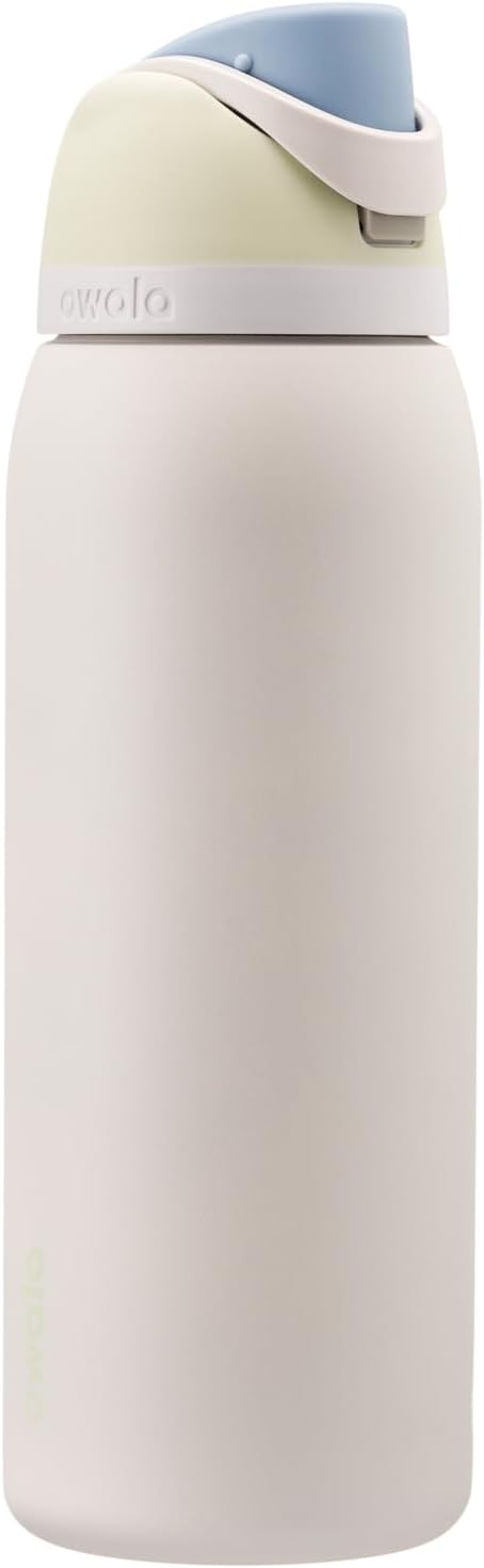 Owala FreeSip Insulated Stainless Steel Water Bottle with Straw for Sports and Travel, BPA-Free, 40oz, Iced Breeze