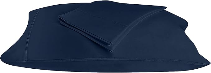Utopia Bedding King Standard Pillow Cases - 2 Pack - Envelope Closure - Soft Brushed Microfiber Fabric - Shrinkage and Fade Resistant Pillow Covers 20 X 36 Inches (King Standard, Navy)