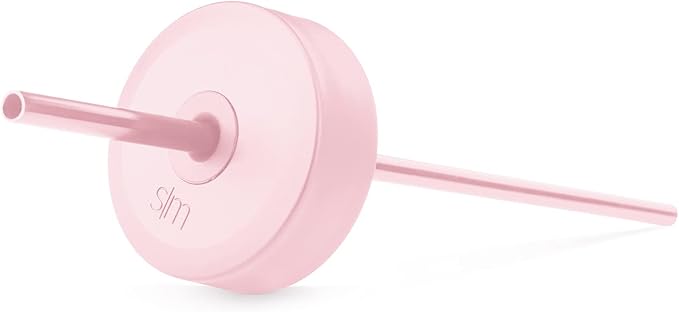 Simple Modern Wide Mouth Lid Leak Proof Straw Chug Handle Flip Fits Summit Water Bottles and Hydro Flask, Tumbler Style, Blush