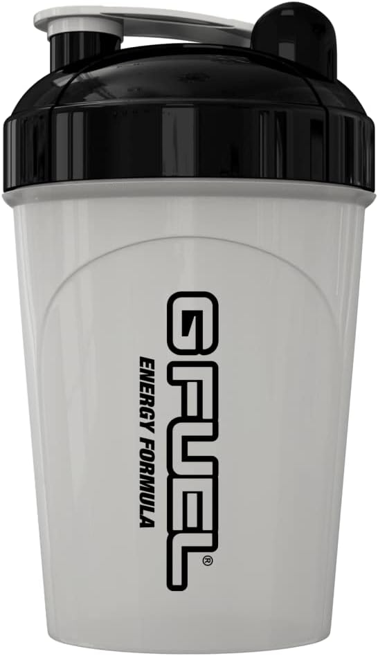 G Fuel Glow-In-The-Dark Shaker Bottle, Drink Mixer for Pre Workout, Protein Shake, Smoothie Mix, Meal Replacement Shakes, Energy Powder and More, Blender Cup, Portable Safe, BPA Free Plastic - 16 oz