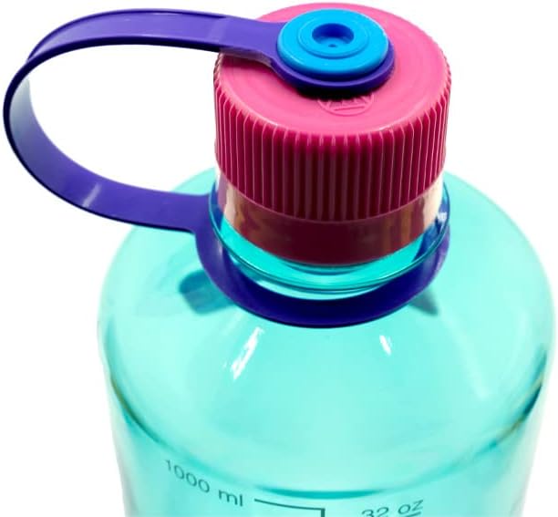 Nalgene Sustain Tritan BPA-Free Water Bottle Made with Material Derived from 50% Plastic Waste, 32 OZ, Narrow Mouth, Surfer