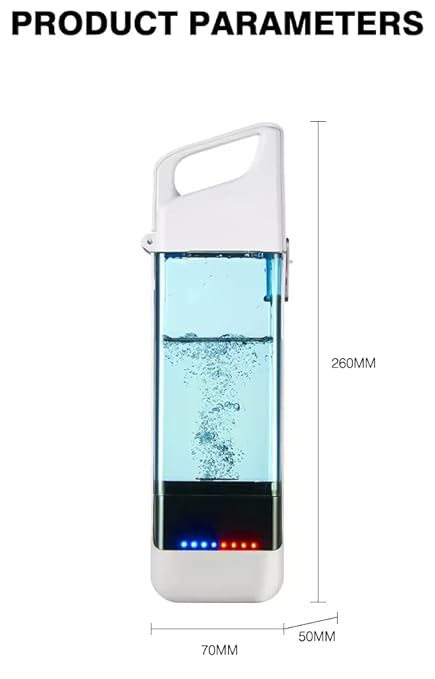 Joroki Home & Care Hydrogen Water Bottle Portable Rechargeable Hydrogen Generator (White)