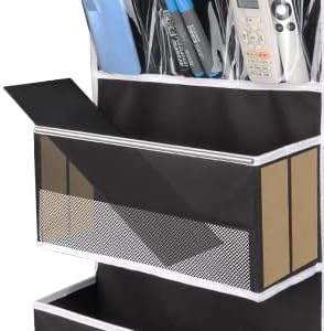 Univivi 6-Shelf Door Hanging Organizer Baby Door Storage Wall Mount Storage with 3 Small PVC Pockets and 5 Large Pockets for Baby Stuff, Toiletries and Sundries