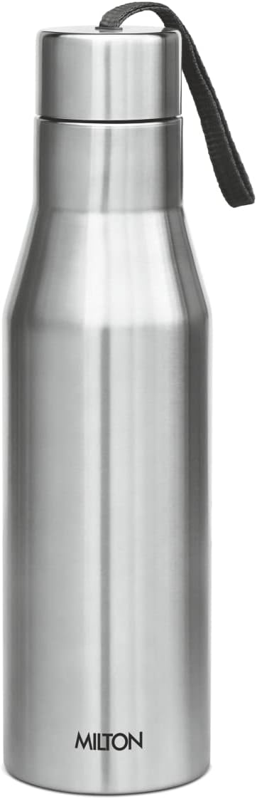 Milton Stainless Steel Water Bottle (34 oz), Non insulated Single Walled, Leakproof, BPA Free for Sport, Gym, Bike, Travel, Super 1000, Silver