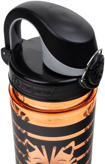 Nalgene Sustain Tritan BPA-Free Kids On The Fly Water Bottle Made with Material Derived from 50% Plastic Waste, Leak Proof, Durable, BPA Free, Carabiner Friendly, Reusable, 12 oz