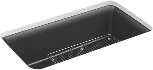 KOHLER K-8206-CM7 Cairn Sink, 33 in, Matte Graphite