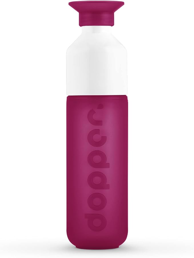 Preserve Dopper Water Bottle, 15.25 Ounce, Funky Fuchsia