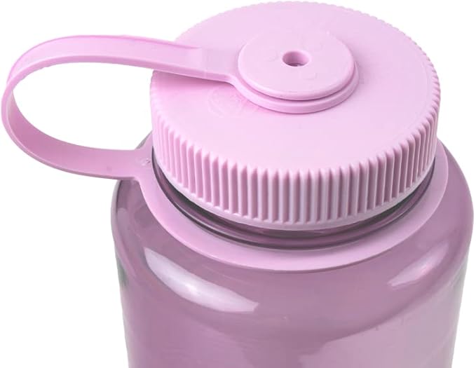 Nalgene Sustain Tritan BPA-Free Water Bottle Made with Material Derived from 50% Plastic Waste, 32 OZ, Wide Mouth, Cherry Blossom