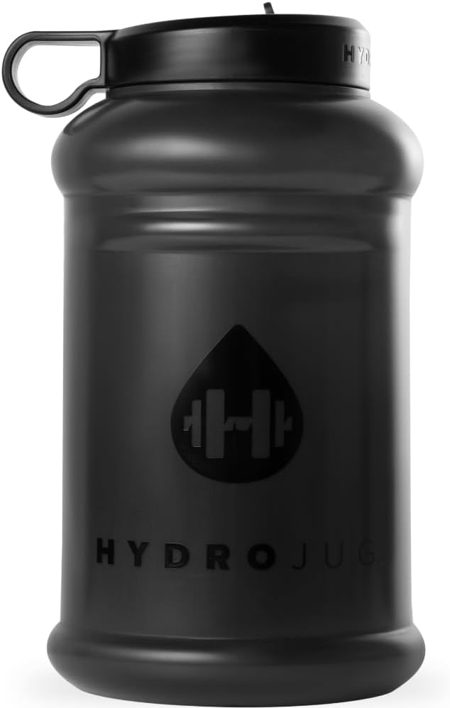 HydroJug - Water Bottle with Straw & Handle - 64 oz Half Gallon Jug - Leak-Resistant - BPA-Free