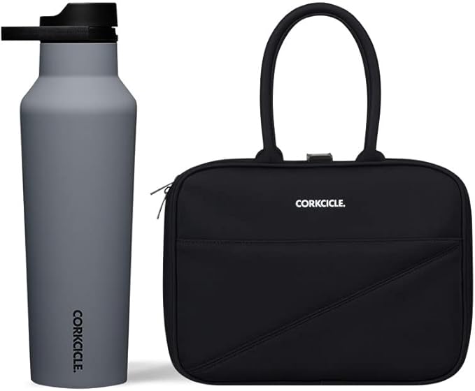 Corkcicle Sport Canteen Insulated Tumbler, Hammerhead, 20 oz – Reusable Water Bottle Keeps Beverages Cold for 25 Hours & Hot 12 Hours – Cupholder Friendly Tumbler with Screw-On Cap