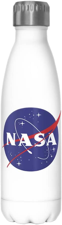 Fifth Sun NASA Logo 17 oz Stainless Steel Water Bottle, 17 Ounce, Multicolored