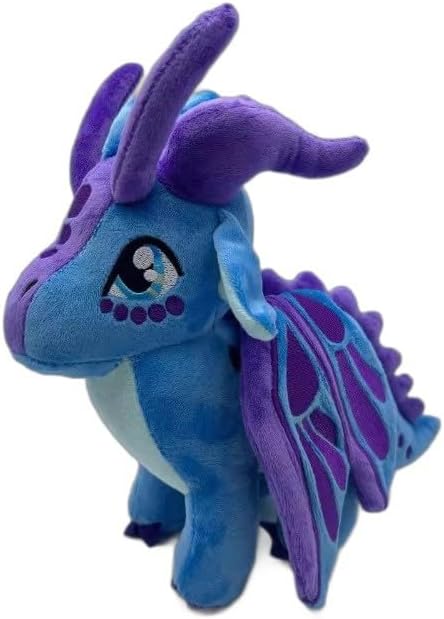 Wings of Fire Dragon Plush Toy Rainwing Dragon Stuffed Animals Pterosaur Plush Flying Dragon Pillow Plushies Gifts for Fans Kids Boys Girls (Silkwing)