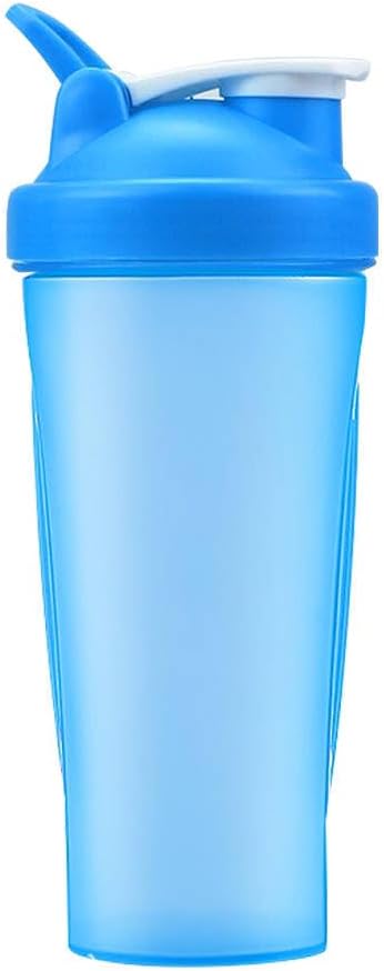 M&G Avenue 20oz Leakproof Shaker Bottle with Wire Whisk, Wide Mouth, Silicone Seal, BPA-Free, Lids for Gym, Travel, Office (Blue), 600 ML