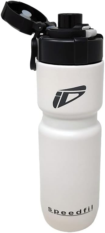 Speedfil Speedflask 21 oz. Vacuum Insulated Stainless Steel Cycling Sports Water Bottle with NEW Bounce Back Lid 2.0 (White)
