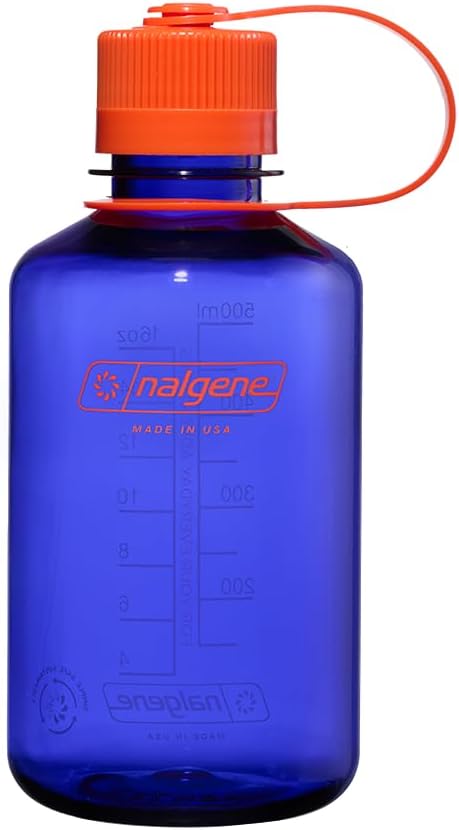 Nalgene Sustain Tritan BPA-Free Water Bottle Made with Material Derived from 50% Plastic Waste, 16 OZ, Narrow Mouth
