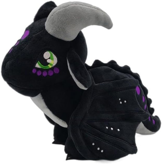 Wings of Fire Dragon Plush Toy Rainwing Dragon Stuffed Animals Pterosaur Plush Flying Dragon Pillow Plushies Gifts for Fans Kids Boys Girls (Nightwing)