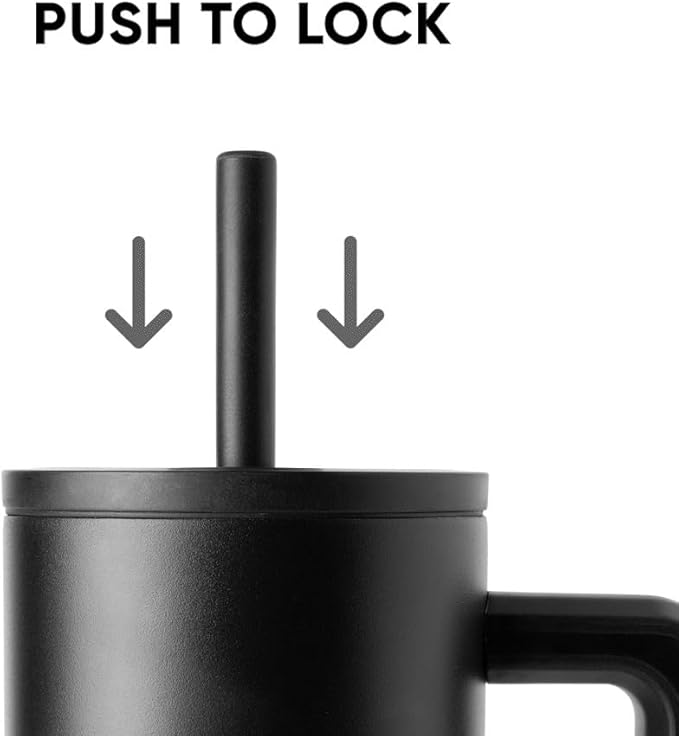 Simple Modern 40 oz Tumbler with Handle and Straw Lid | 4th of July Insulated Reusable Stainless Steel Water Bottle Travel Mug Cupholder Use | Gifts for Women Men Him Her | Trek Signature | USA