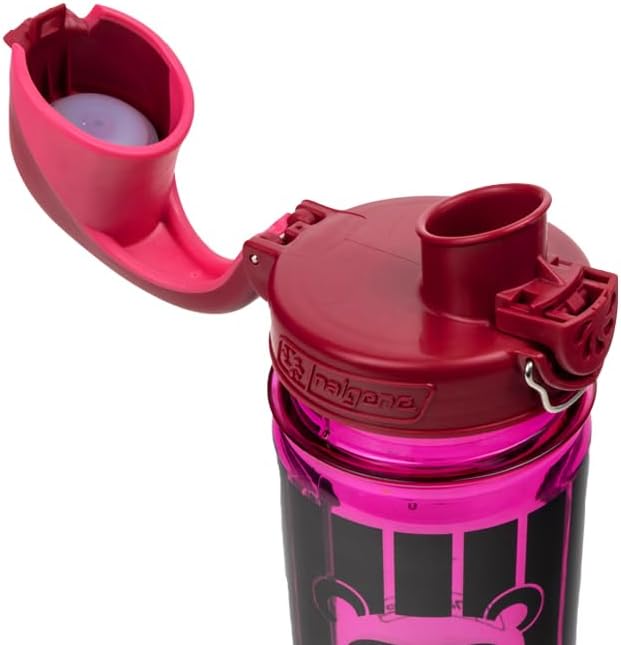 Nalgene Sustain Tritan BPA-Free Kids On The Fly Water Bottle Made with Material Derived from 50% Plastic Waste, Leak Proof, Durable, BPA Free, Carabiner Friendly, Reusable, 12 oz