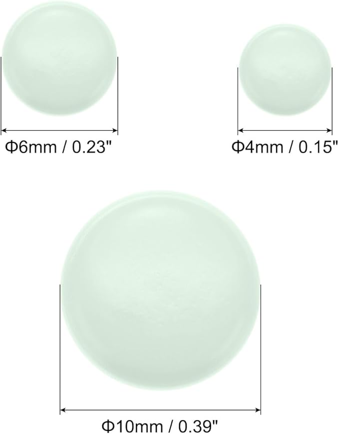 MECCANIXITY Glow in The Dark Spot Decals Decor Green Wall Stickers for Ceiling Bedroom Bedding Room 6 Set